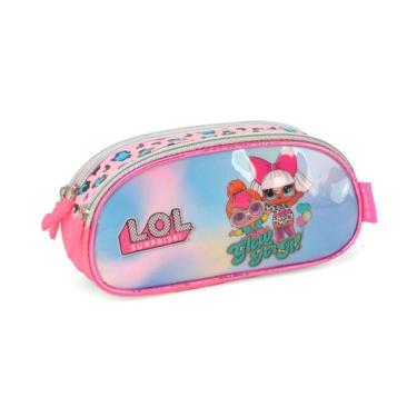 Imagem de Estojo 3 Divisórias Lol Surprise Glow For It Pink Luxcel