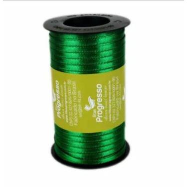 Imagem de Fita de Cetim Carretel Progresso 4mm nº00 - 100m Cor 217 Verde Bandeir