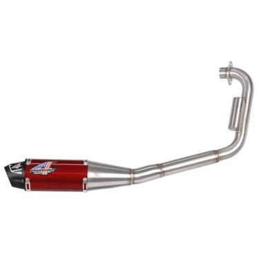 Imagem de Escapamento Powercore 4 Titan 150 Ks/es 2005/08 Vermelho - PRO TORK, V