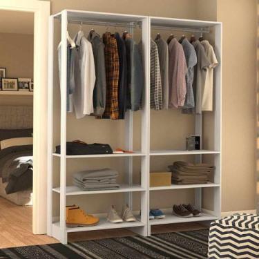 Imagem de Closet com 2 Cabideiros e 6 prateleiras EY101-101 Linha Yes Emovell, B