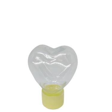 Imagem de 50 Mini Baleiro Coração 50ml - Lembrancinha - Tubete (Amarelo bb)