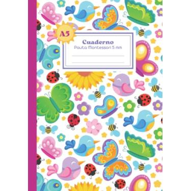 Imagem de Libreta pauta MONTESSORI 5mm A5 -: Cuaderno A5 pauta Montessori 5 mm