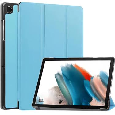 Imagem de Capa Case Para Galaxy Tab A9+ Plus SM-X210 211 215 11 Pol + Película DM ACESSÓRIOS (AZUL BEBÊ)