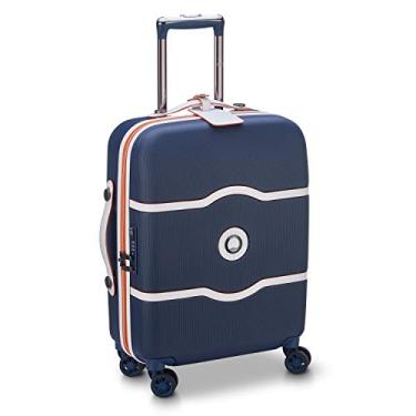 Imagem de DELSEY Paris Mochila Chatelet Hardside 2.0 com rodas giratórias, azul marinho, porta-malas de 60 cm, sem freio