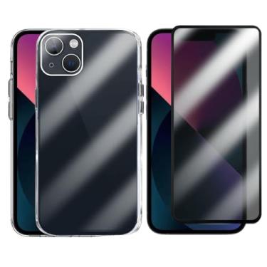 Imagem de Kit Proteção iPhone 13, Capinha Transparente Space + Película 3D Privacidade Anti Espião