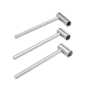 Imagem de Metallor Chave de ajuste de haste de treliça de guitarra, chave sextavada, ferramentas de ajuste de pescoço de guitarra, chave hexagonal de bolso 6,35 mm, 7 mm, 8 mm, ferramentas Luthier para