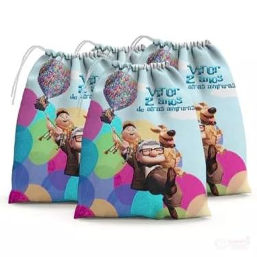 Imagem de Sacolinhas Surpresa Personalizada Tecido UP Altas Aventuras (Sacolinhas 15x20, Unidades, 10)