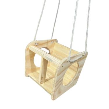 Imagem de Balanço Infantil Madeira Resistente Quintal Chacara Fazenda