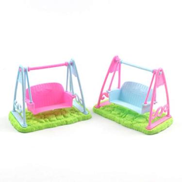 Imagem de Crianças Plástico bebê Boneca Balanço Brinquedo Simulação Balanço Presente (Colorido)