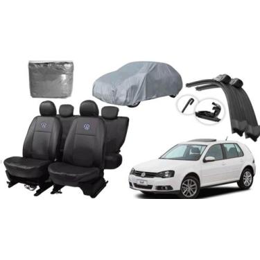 Imagem de Conjunto de Capa de Couro para Golf 06-13 + Capa e Limpador Completo -