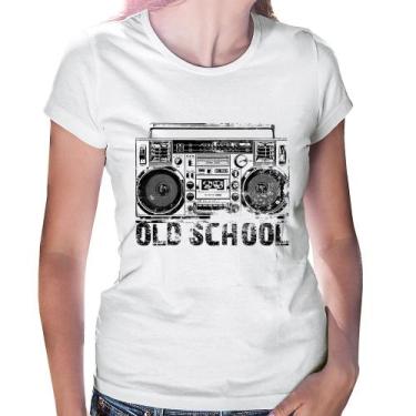 Imagem de Baby Look Old School Boombox - Foca na Moda, Branco, M
