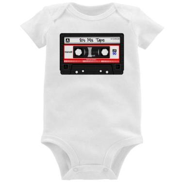 Imagem de Body Bebê 80's Mix Tape - Foca na Moda, Branco, M