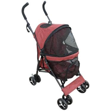 Imagem de Carrinho de Passeio Pet para Cães e Gatos - Preto