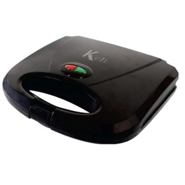 Imagem de Sanduicheira Grill Koti Quality, 750W, Placas Antiaderentes, Preta, 2 Sanduíches (110v)