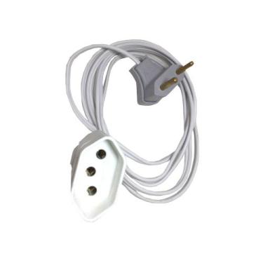 Imagem de Extensão Cabo Paralelo 10/20a 02 Metros Plug 90º 2x1,0mm - Lisse Onlin