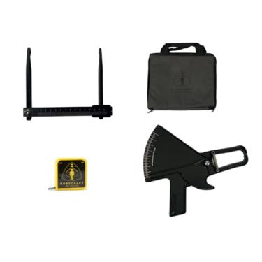 Imagem de Rosscraft Kit de antropometria nível 1, com pinça óssea pequena, pinça de dobras cutâneas, fita métrica antropométrica, estojo