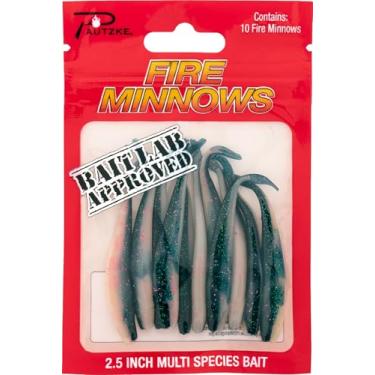 Imagem de Isca de minnow de fogo para pesca no gelo e mais - Isca de pesca artificial versátil e durável para robalo, tipo de peixe, poleiro, walleye e truta (arco-íris)