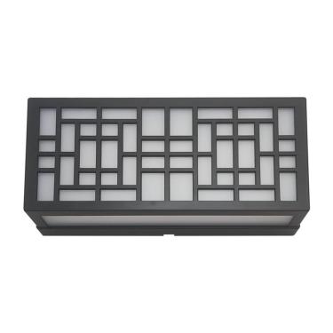 Imagem de Arandela em Acrílico Preto 24cm IP65 Led 12W 3000K Bivolt