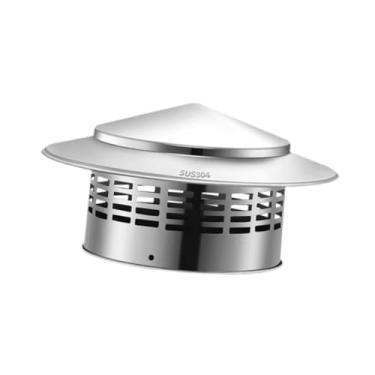 Imagem de IEUDNS Capinha redonda da chaminé, capa de chaminé, cão de cálice top chimney tap chuva exaustiva com ventilação do telhado protetor para casa, inverno, ao, Style C