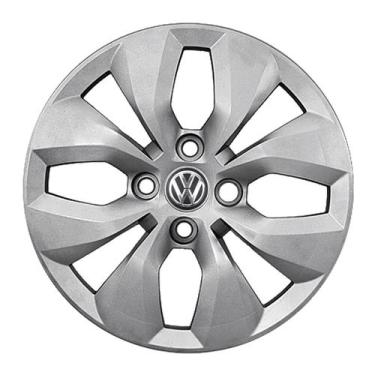 Imagem de Calota Aro 14 241CB-PTA + Emblema Alumínio VW 3D - Garagem Online Grid