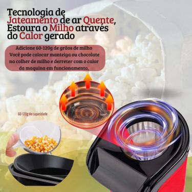 Imagem de Super Pipoqueira Elétrica Livre De Óleo E Gorduras Trans 110