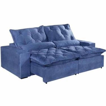 Imagem de Sofá retrátil e reclinável 2m elegance azul