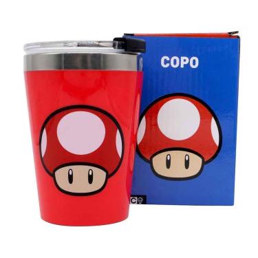 Imagem de Copo Cogumelo Super Mario Térmico 300ML Oficial Nintendo