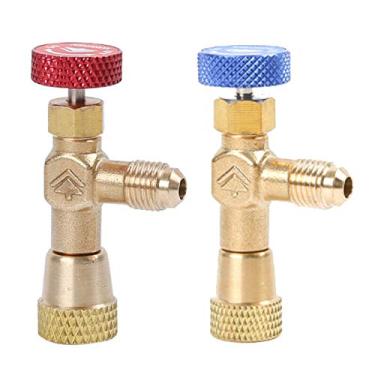Imagem de Eaglerich 2 peças R410A R22 Válvula de Refrigeração Ar Condicionado Adaptador de Segurança Encaixe 1/10.2 cm 5/40.6 cm Macho/Famale Ferramenta de Refrigeração Válvulas de Mangueira de Carregamento
