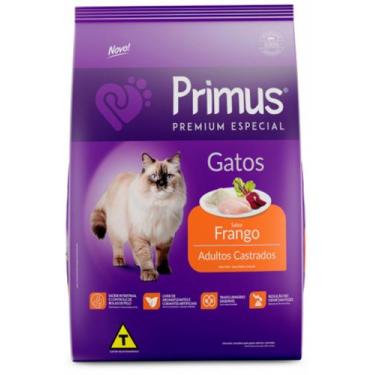 Imagem de Ração Primus gato castrado sabor frango 10,1 kg - Argepasi