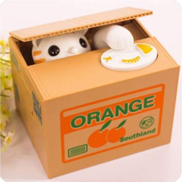 Imagem de Cofre De Gatinho Infantil Interativo Porta Moedas Divertido