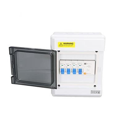 Imagem de Painel de Disjuntor de 3 Vias, 63A RCD+3 MCB (6A+16A+32A) para Garagem, IP66 Provo de água, Isolador de Disjuntor Em Miniatura para a Maioria Dos Circuitos 63A de 3 Vias