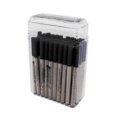 Imagem de Monteverde Mini Roller Ball para caber em mini canetas Monteverde Jewelria, preta, pacote com 50 (J224BK)