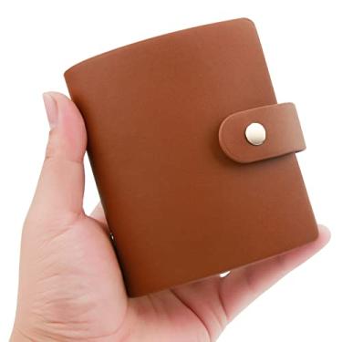 Imagem de 52 Pocket Mini Album 2x3 Filme instantâneo Fuji Instax Mini Series, Polaroid Snapshot, Z2300, câmera instantânea SocialMatic e impressora Zip (1 Pacote, marrom)