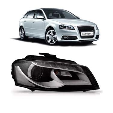 Imagem de Farol Audi A3 Sportback 2009 A 2012 Sem Led E Xenon - DEPO, Direito