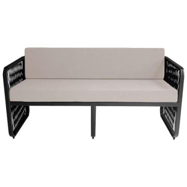 Imagem de Namoradeira para Área Externa Santiago em Alumínio e Corda Náutica Ace