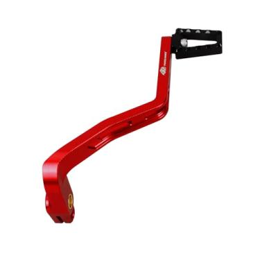 Imagem de POWER JAMES Alavanca de câmbio de pedal de freio compatível com Harley Davidson 2009-2017 Dyna FLD, FXD, FXDB, FXDF, FXDLS, (vermelho)