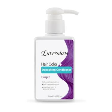 Imagem de Luxecolors Máscara Capilar Depositing, Condicionador Refrescante, Sem Espuma, Livre De Crueldade, 5,28 Fl. Oz (Roxo)