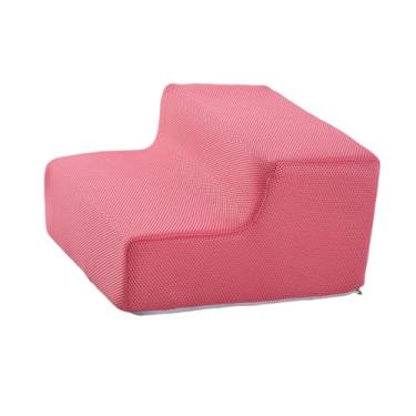 Imagem de WeiLaiKeQi Escada para cães de 2 degraus, leve, antiderrapante, para cama de escalada de gatinhos, escada para animais de estimação para cães mais velhos, Rosa