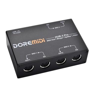Imagem de DOREMiDi Midi Hub-3 Pro Box Suporte Roteamento Filtragem Mesclagem Divisão (Hub-3 Pro)