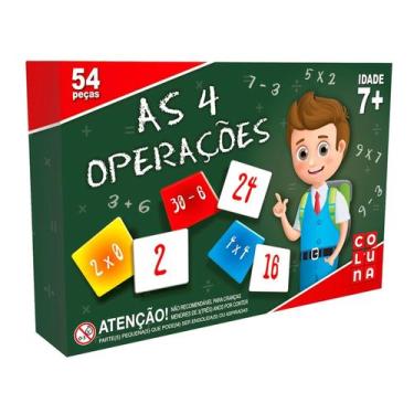 Imagem de Jogo Pedagógico As 4 Operações Matemáticas Com 54 Peças - Pais e Filho