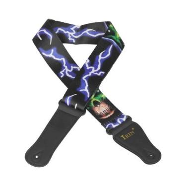 Imagem de Correia De Guitarra Ajustável Multicolorida De Algodão Puro Para Acess