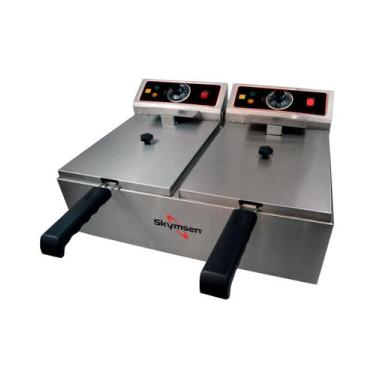 Imagem de Fritadeira Eletrica 2 Cubas de 5 Litros FED-20-N 220v Skymsen, 220V