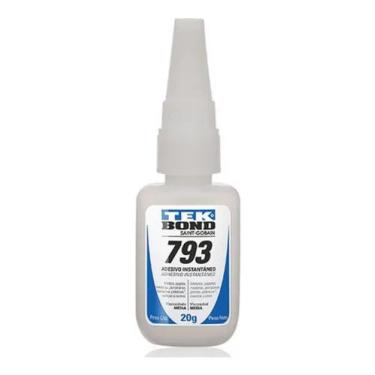 Imagem de Cola Adesivo Instantaneo 20g 793 (VISCOSIDADE ALTA) TekBond -