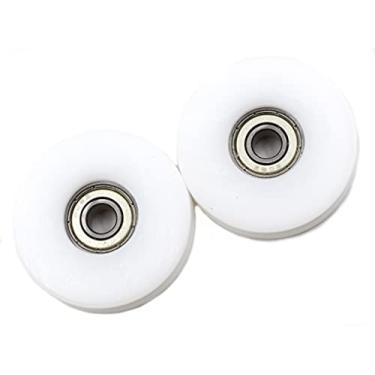 Imagem de Preamer 2 PCS 50 mm U Groove Nylon Guia de Rolamento de Esferas Polia Polia Polias de Rolo para Elevação para Corda de 6, 8,10 mm, Rolamento 608zz