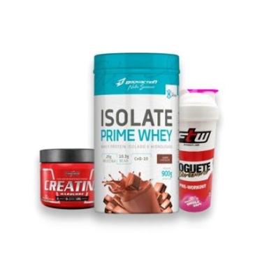 Imagem de KIT ZERO LACTOSE: 1X ISOLATE PRIME WHEY + 1X CREATINA 150G INTEGRAL + COQUETELEIRA-Unissex