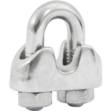 Imagem de Clips para cabo de aço em aço inox 3/16" - Vonder