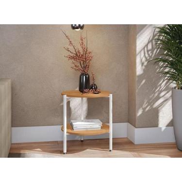Imagem de Mesa de Centro Desk Canela/Branco - FdECOR