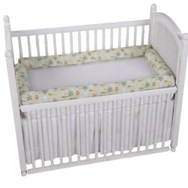 Imagem de Kit Berço Rolinho Percal Coleção Safari 100 Algodão Menina Menino - Mo