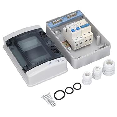 Imagem de Caixa de Distribuição à Prova D'água Combinada Com MCB e RCD para Segurança Elétrica Ideal para Garagens, Caravanas, Oficinas, Equipamentos IP65 à Prova D'água ABS PC