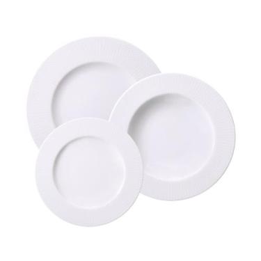 Imagem de Jogo Pratos Tramontina Mesh Porcelana Decorada 12 peças